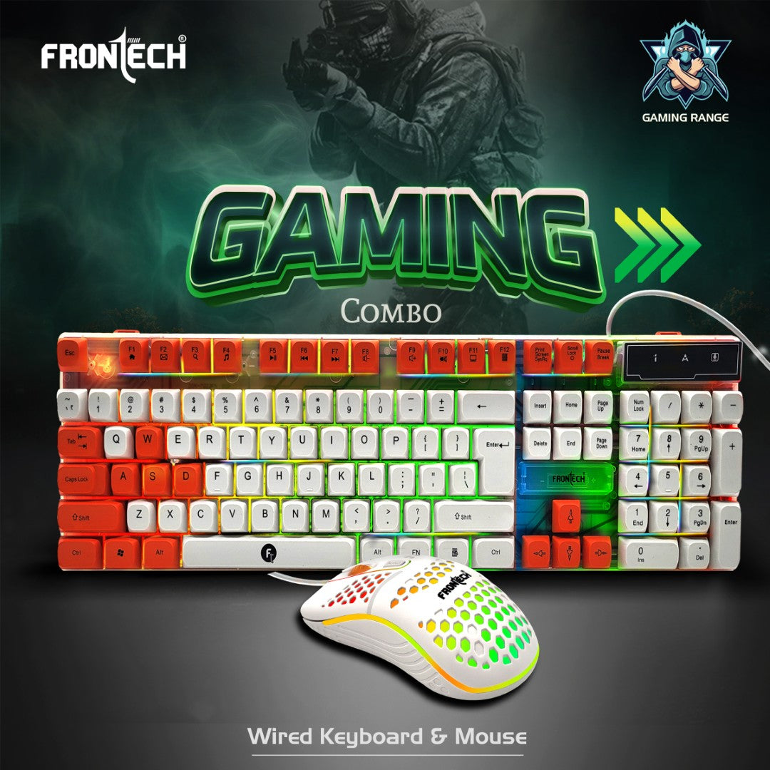Frontech Nova Knight Gaming Keyboard and Mouse Combo with RGB Backlight Effects (KB-0043) Frontech Nova Knight Gaming Keyboard and Mouse Combo with RGB Backlight Effects (KB-0043)